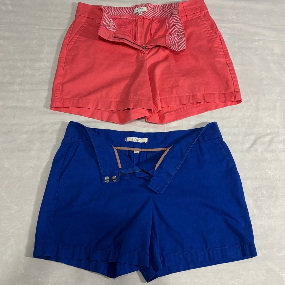 LOFT Vibrant Blue Shorts 8P
Crown & Ivy Peach Shorts 8